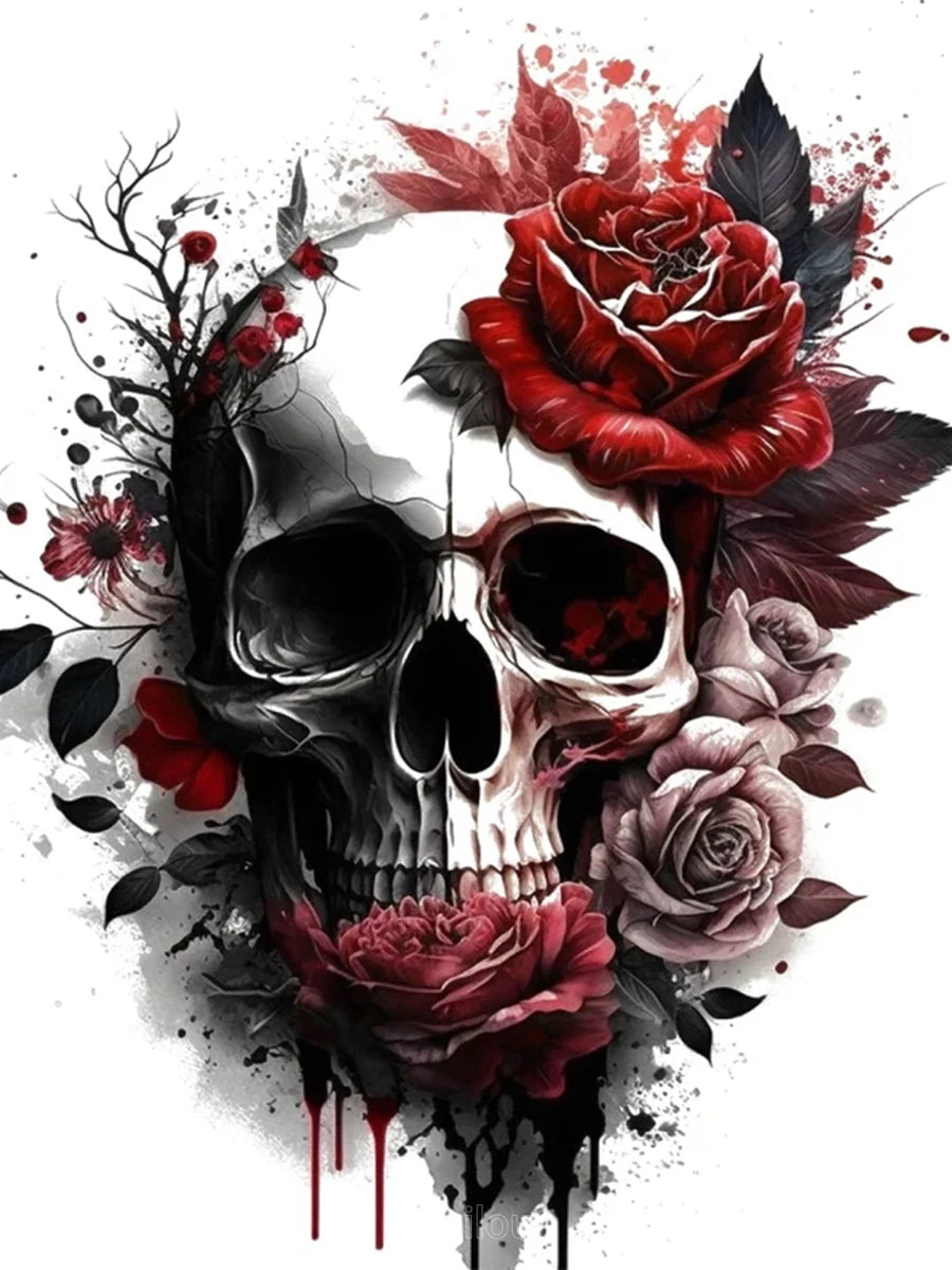 Sugar Skull Blooms – AB & Fairy Dust Diamond Painting Collection