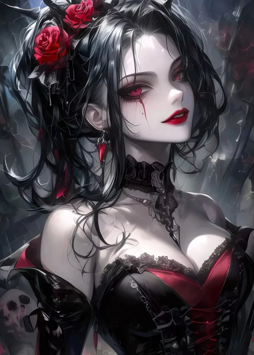 Moonlit Misfits – Gothic Girl Collection Diamond Painting Kit
