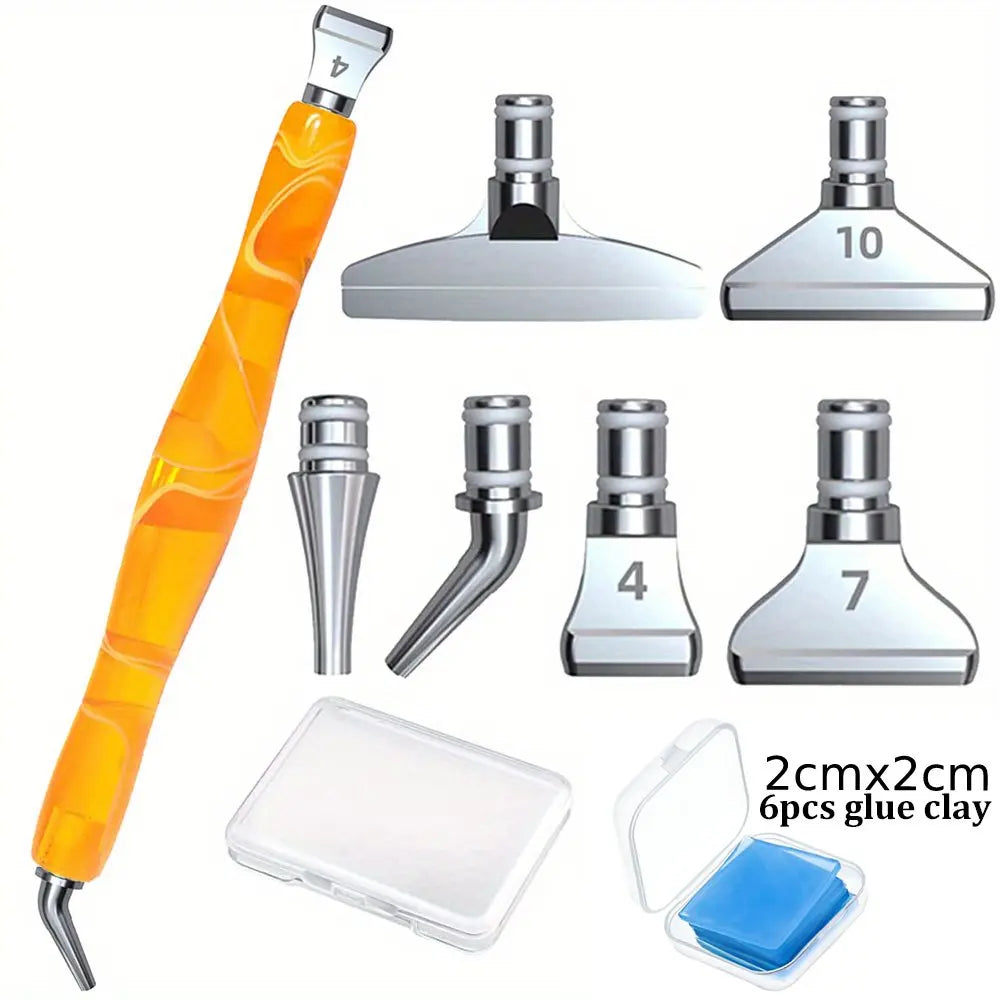 SparkCraft Resin Diamond Painting Pen & Metal Tip Set