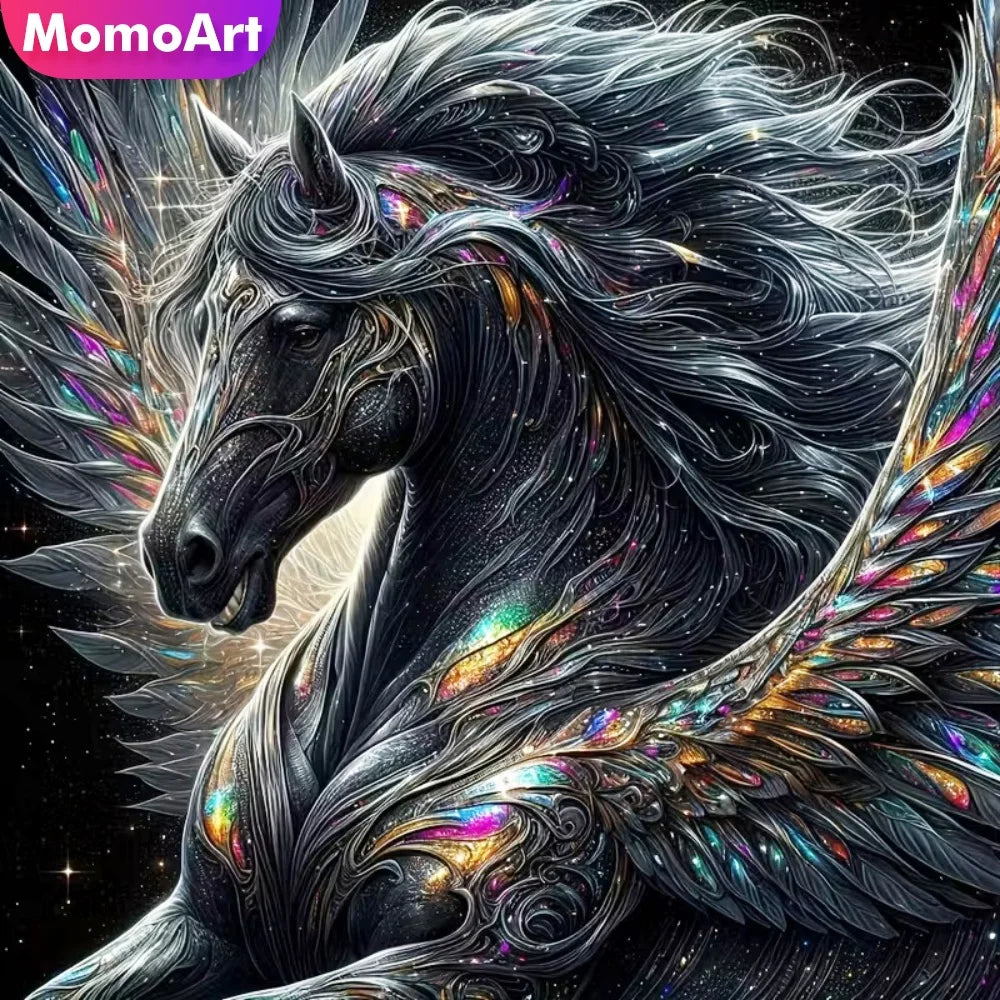 Obsidian Dream Horse Diamond Painting Kit