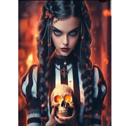 Beautifully Macabre – Gothic Portrait Diamond Painting Collection artwork design MX1229