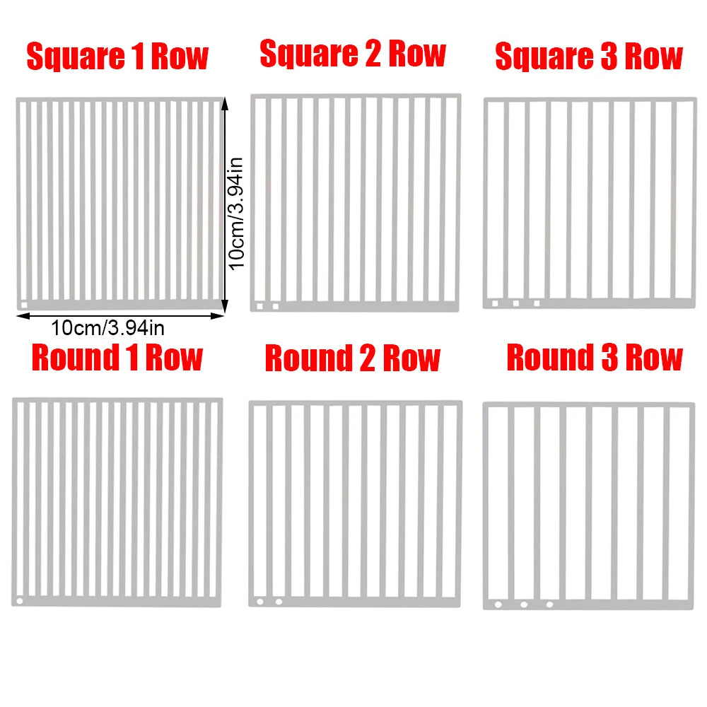 Precision Row Diamond Painting Ruler Set – Round or Square