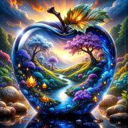 Enchanted Worlds – Glass Landscape Diamond Painting Collection artwork design 5504