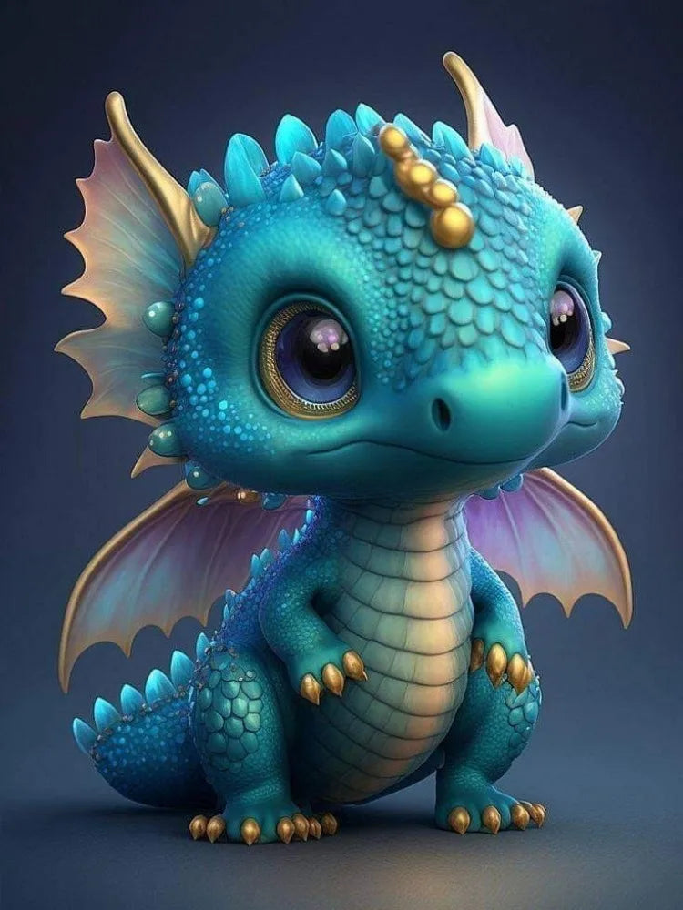 Enchanted Baby Dragons AB & Fairy Dust Diamond Painting Collection