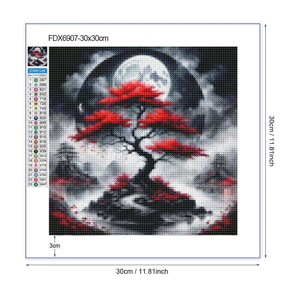Moonlit Enchanted Tree Diamond Painting Kit
