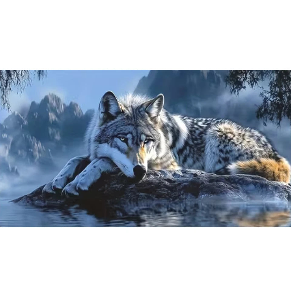 Alpine Watch Wolf Diamond Painting Kit