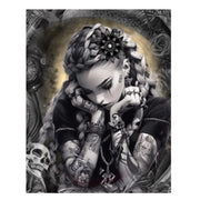Dark Companions – Gothic Girl & Teddy Collection Diamond Painting Kit artwork design A9