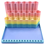 PrismDesk Diamond Painting Pen Holder & Tool Organizer option Blue-Pink-Yellow