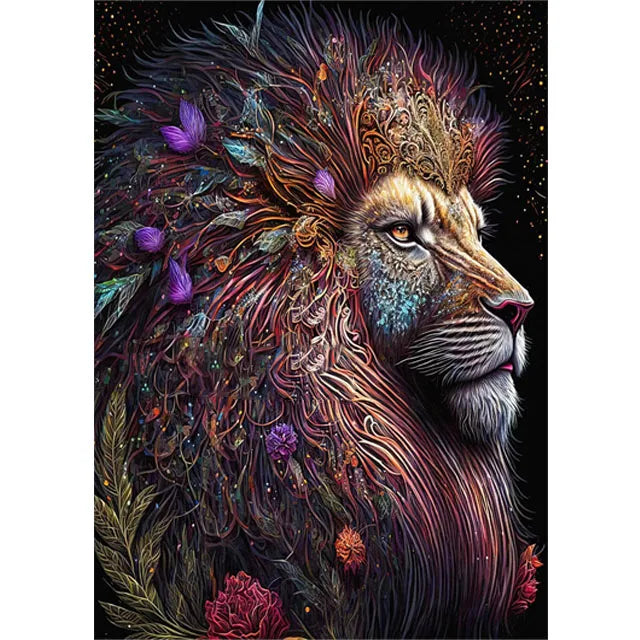 Regal Lion Fantasy Collection Diamond Painting Kit