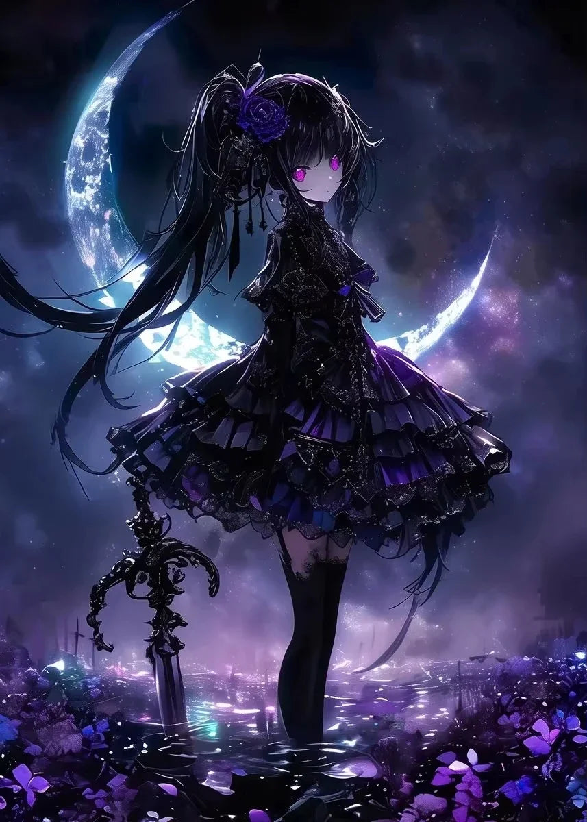 Moonlit Misfits – Gothic Girl Collection Diamond Painting Kit