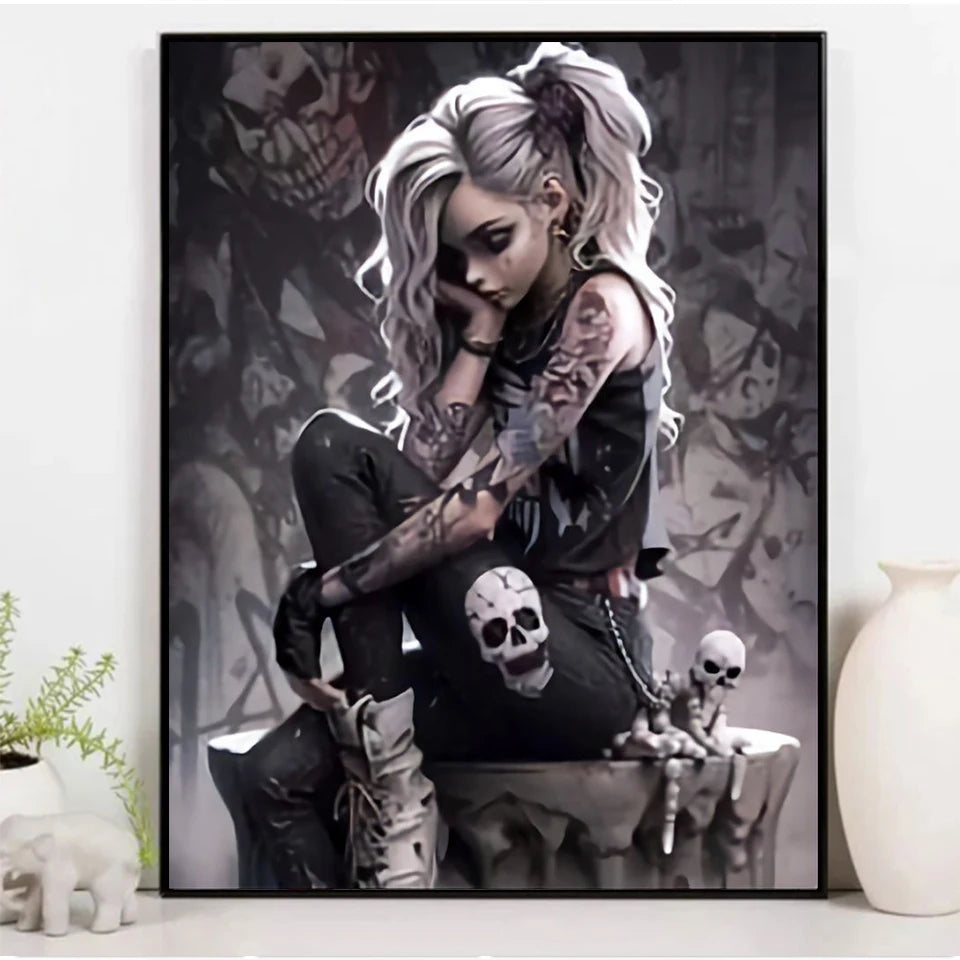 Beautifully Macabre – Gothic Portrait Diamond Painting Collection