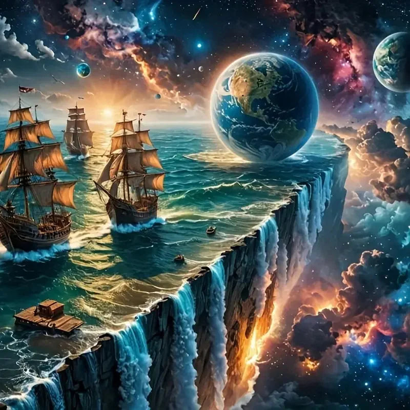 World Voyager Ship Diamond Painting Kit
