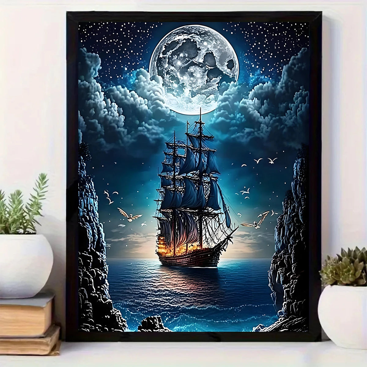 Corsair’s Voyage – Pirate Ship Diamond Painting Kit