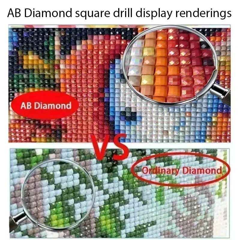 Tiger’s Approach – AB Diamond Painting Kit
