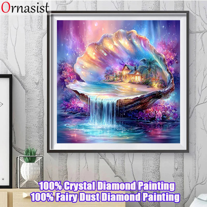 Seashell Falls Crystal, AB & Fairy Dust Diamond Painting Collection