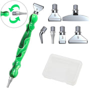 TwistTip Resin Diamond Painting Pen – Metal or Plastic Tip Options option D Green Metal Tips