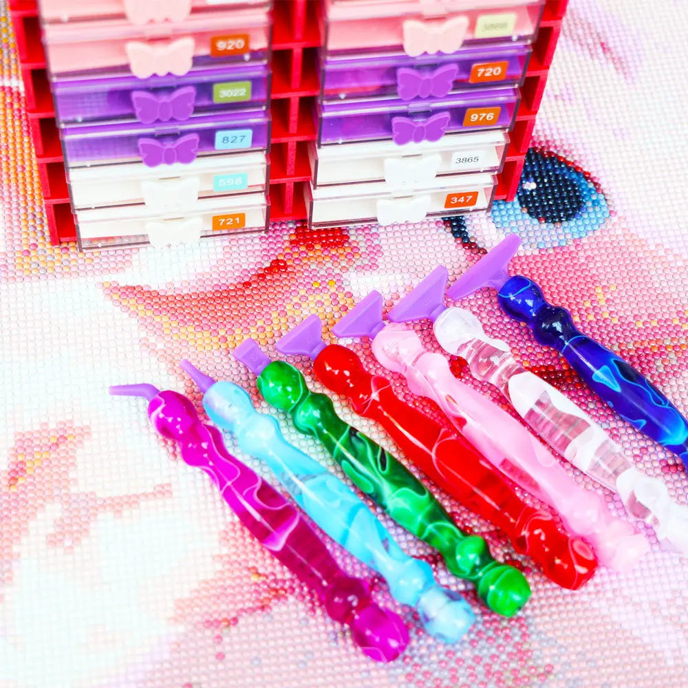 TwistTip Resin Diamond Painting Pen – Metal or Plastic Tip Options