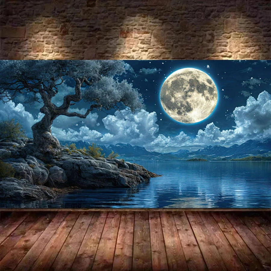 Moonlit Waters – Lake Landscape Diamond Painting Collection