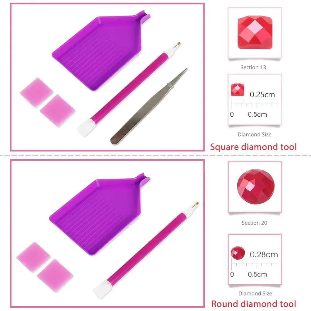 Crimson Thorn – Rose Diamond Painting Kit