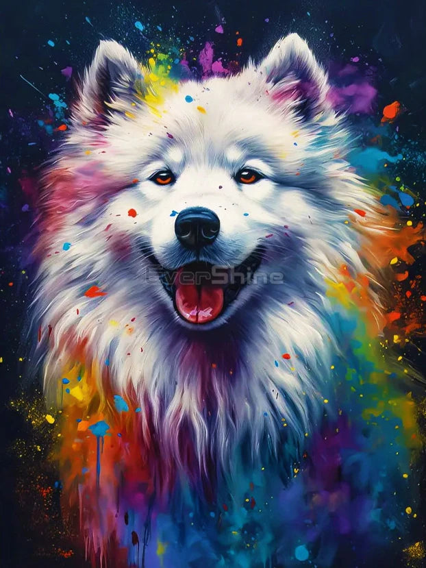 Neon Paws Dog Collection Diamond Painting Kit