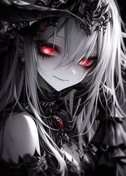 Moonlit Misfits – Gothic Girl Collection Diamond Painting Kit artwork design 11
