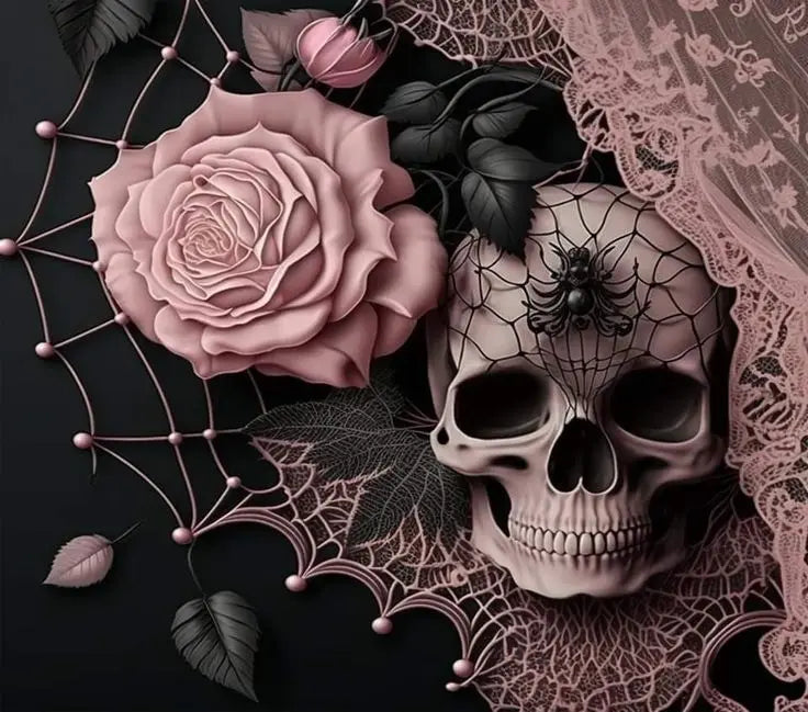 Sugar Skull Blooms – AB & Fairy Dust Diamond Painting Collection