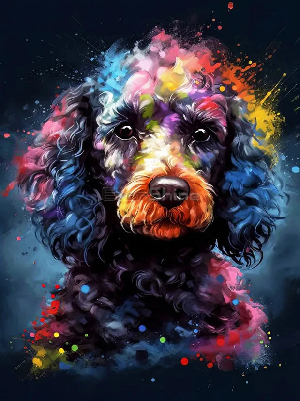 Neon Paws Dog Collection Diamond Painting Kit