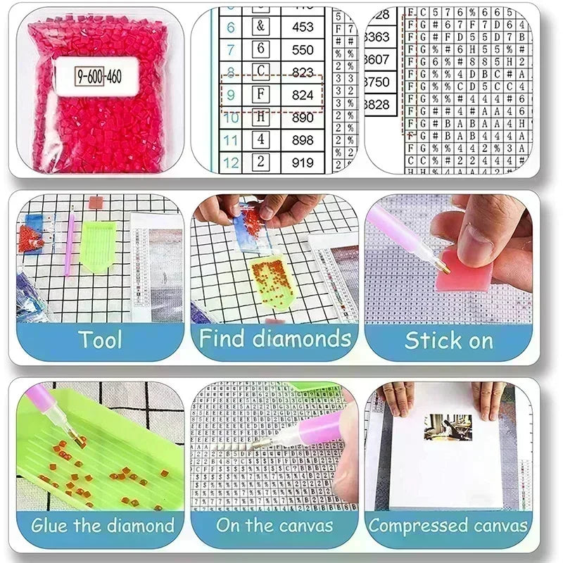 Tiger’s Approach – AB Diamond Painting Kit