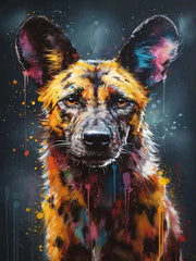 Neon Paws Dog Collection Diamond Painting Kit artwork design 4878