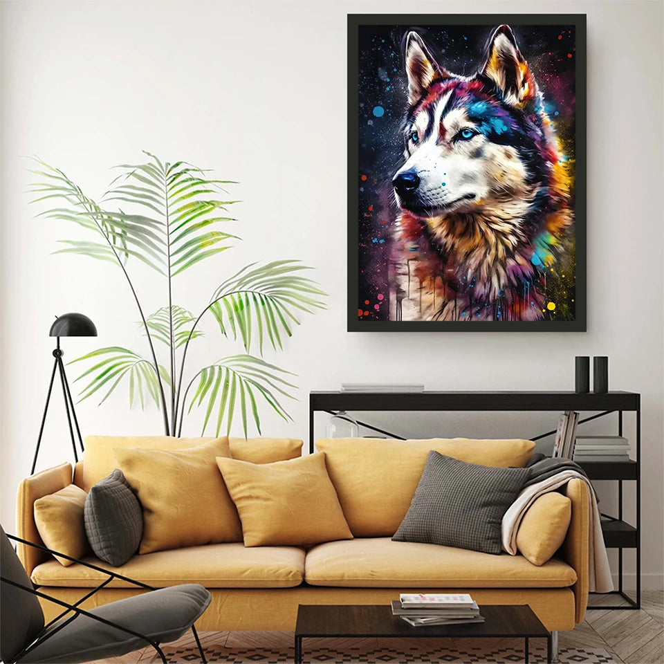 Neon Paws Dog Collection Diamond Painting Kit