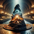 Moonlit Castle Wizard Hat Diamond Painting Kit