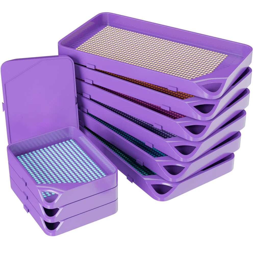 Stack & Sort – 3-Piece Interlocking Diamond Painting Trays
