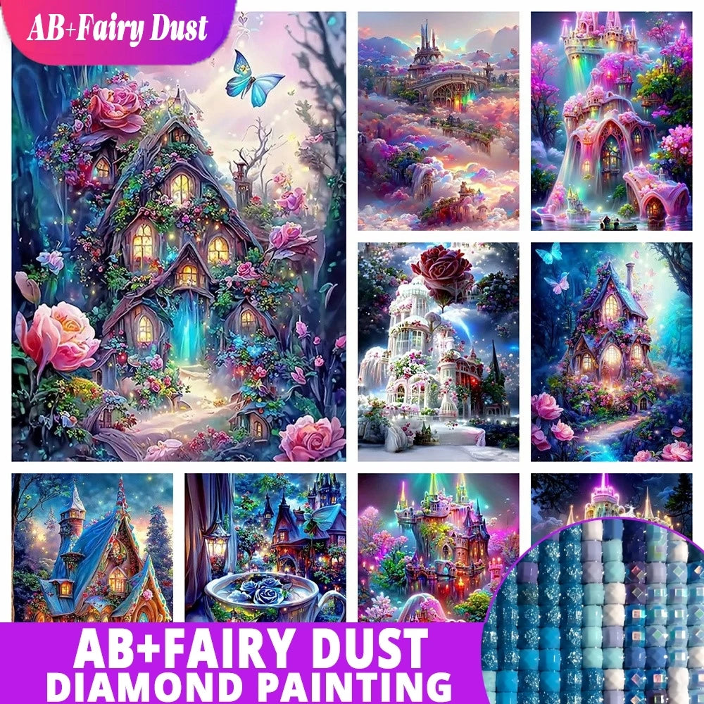 Fairytale Hideaways – AB & Fairy Dust Castle Collection Diamond Painting Kit