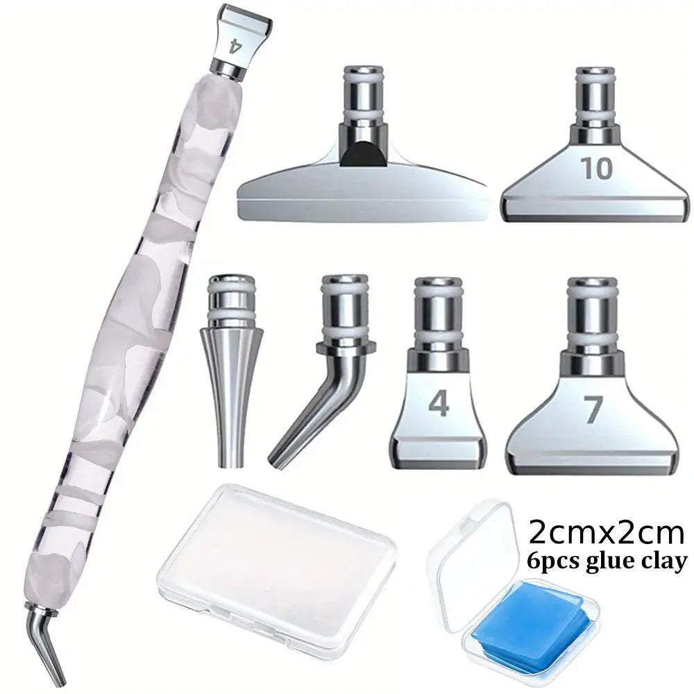 SparkCraft Resin Diamond Painting Pen & Metal Tip Set