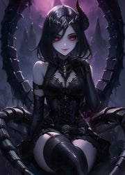 Moonlit Misfits – Gothic Girl Collection Diamond Painting Kit artwork design 18