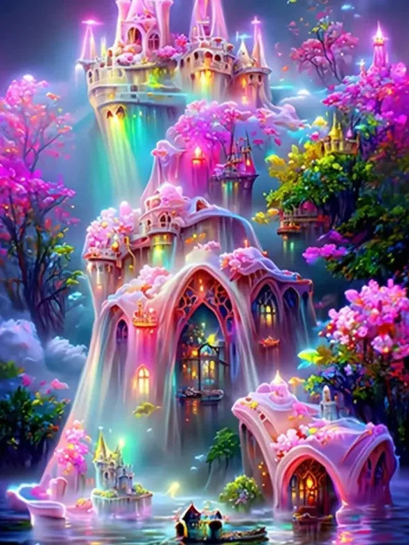 Fairytale Hideaways – AB & Fairy Dust Castle Collection Diamond Painting Kit
