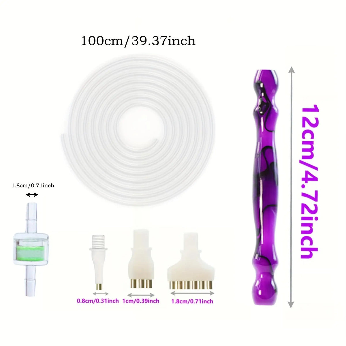 Easy Flow – 7-Piece Vacuum Diamond Pen Replacement Set
