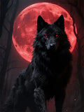 Moonlight Wolf Diamond Painting Kit — 1013 / Full Round 40X50cm included in Organized Painter Bundle