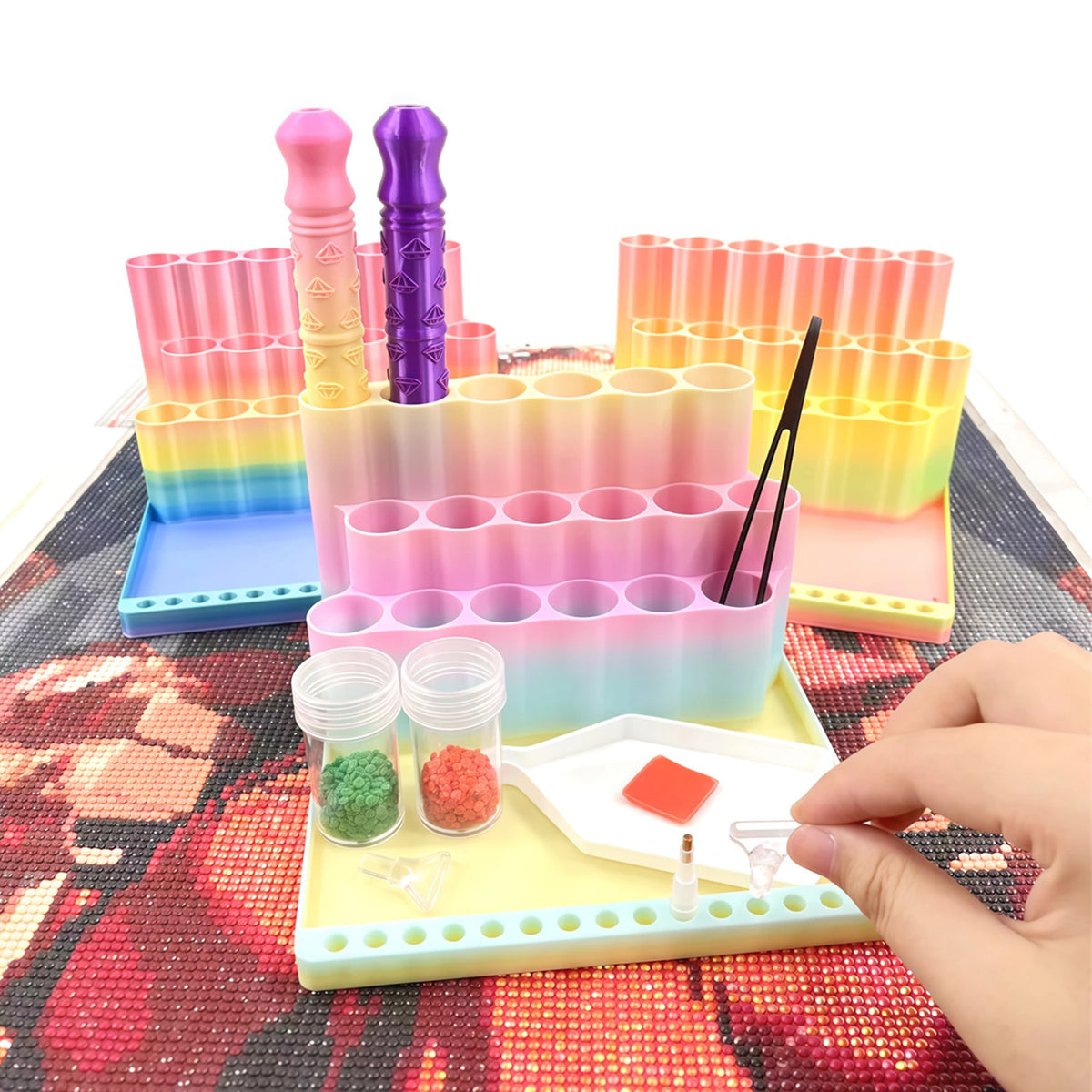 PrismDesk Diamond Painting Pen Holder & Tool Organizer