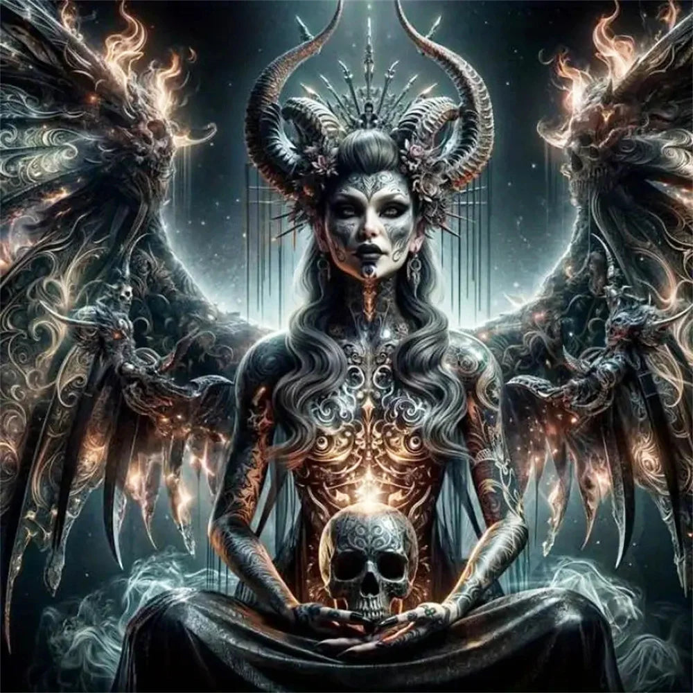 Queen of Shadows – Dark Fantasy Diamond Painting Kit