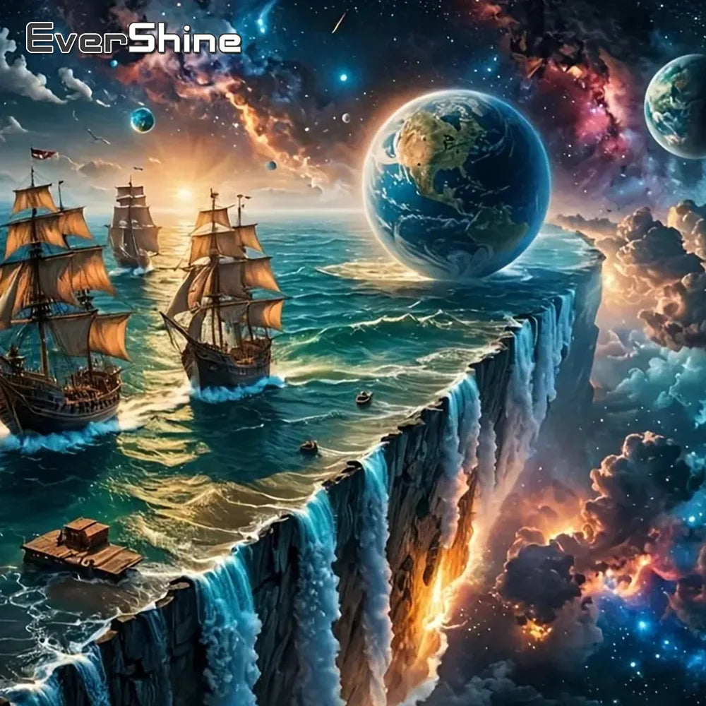 World Voyager Ship Diamond Painting Kit