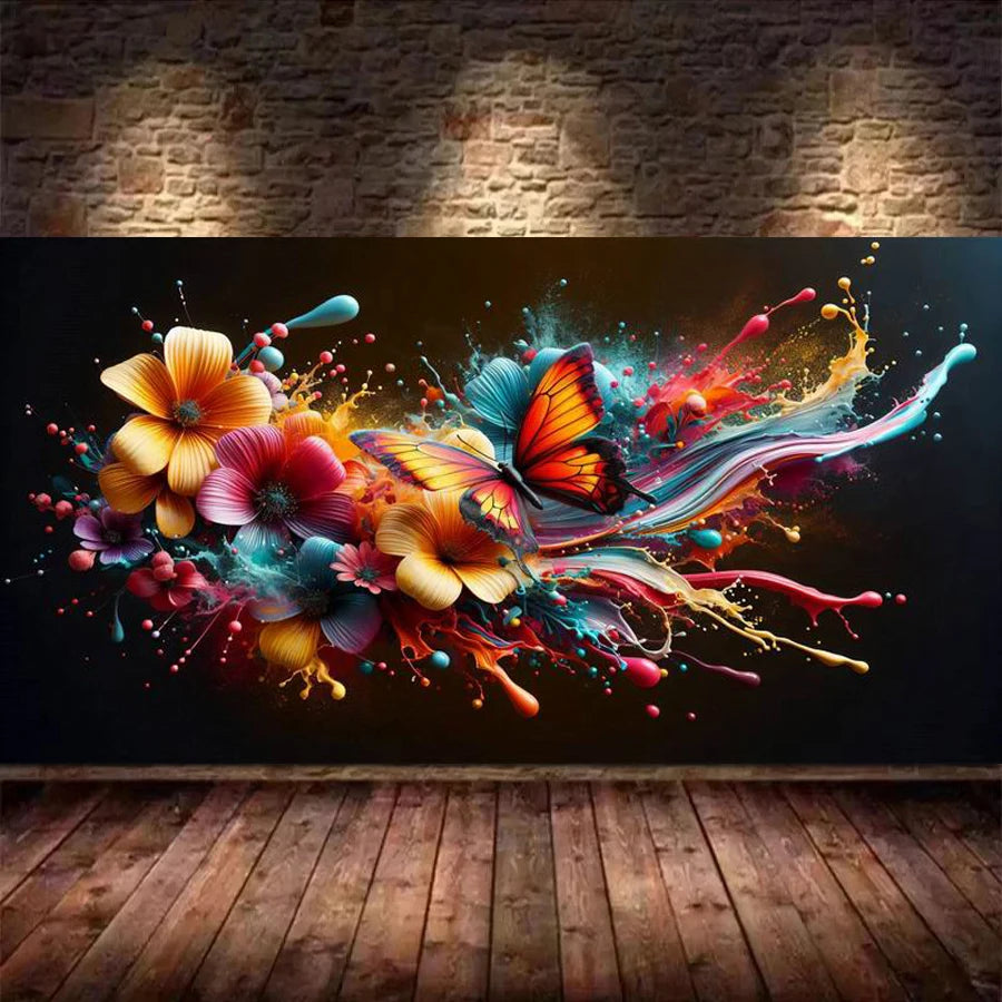 Butterfly Bloom – Floral Diamond Painting Kit
