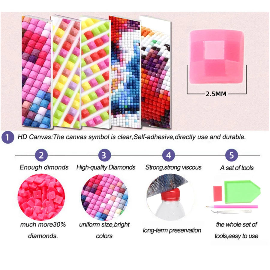 Violet Voodoo – Gothic Girl Diamond Painting Kit