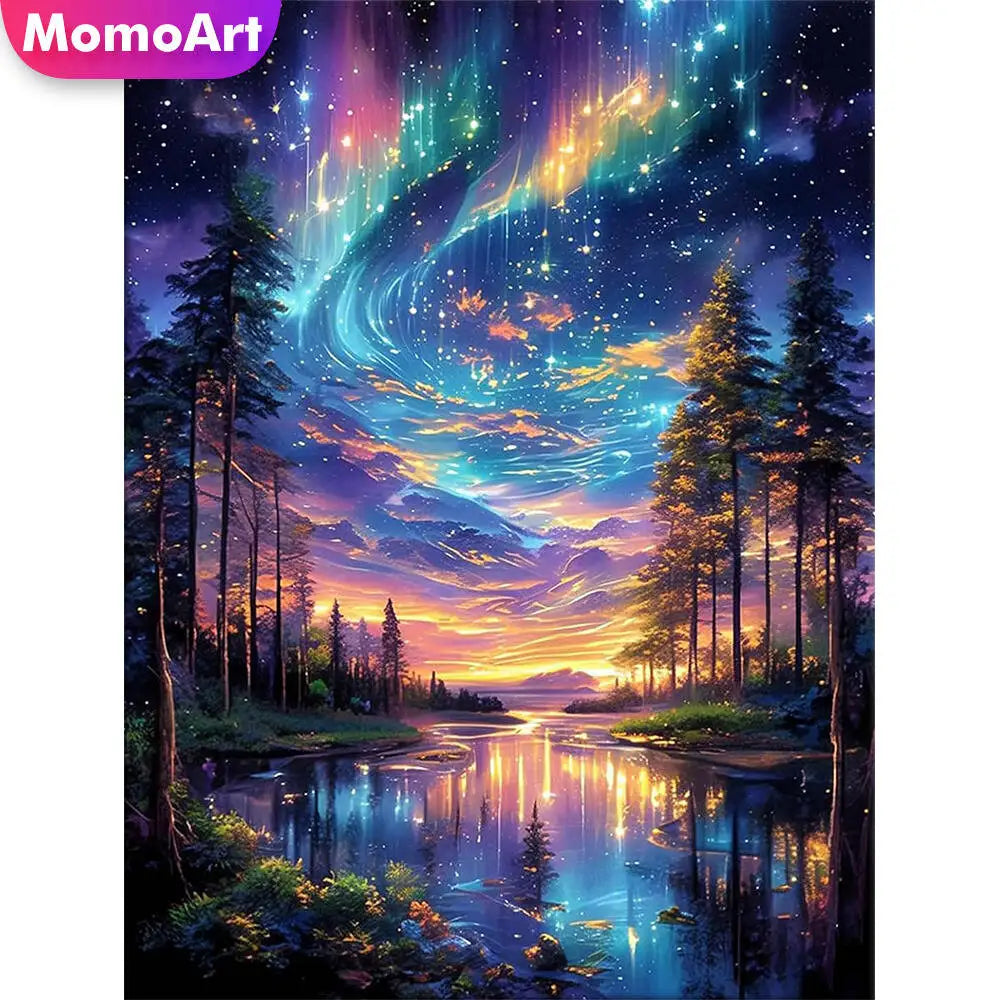 Aurora Reflections – River Diamond Painting Kit