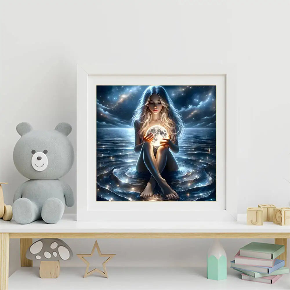 Moonwater Muse – Celestial Woman Diamond Painting Kit