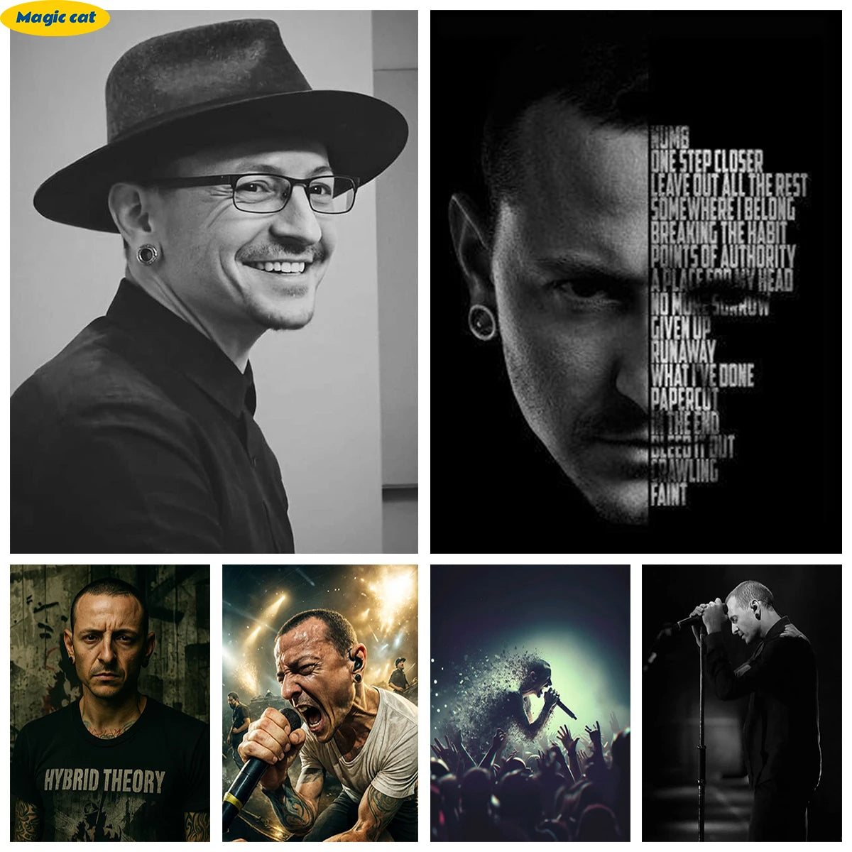 Chester Bennington – Rock Portrait AB Diamond Painting Collection