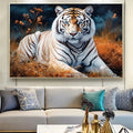 Silent Majesty White Tiger Diamond Painting Kit