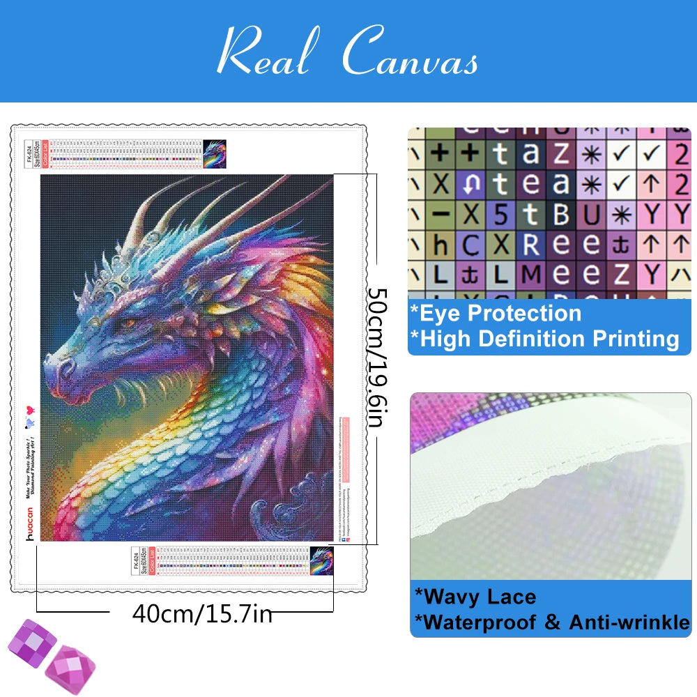 Prismatic Dragon Diamond Painting Kit