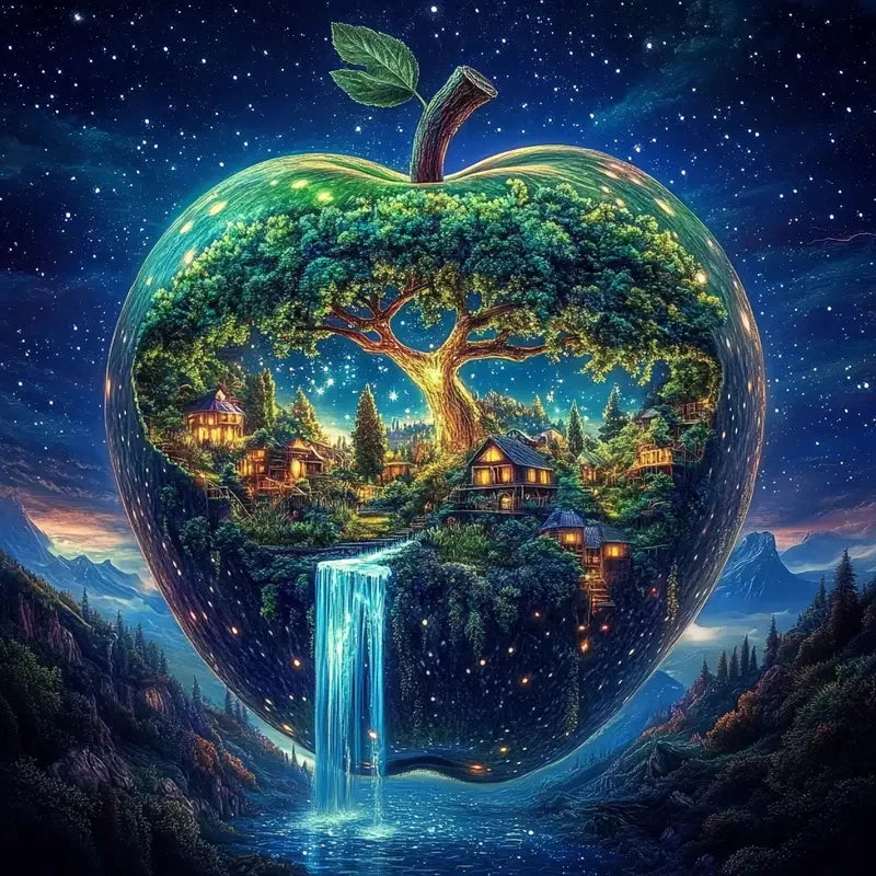 Enchanted Worlds – Glass Landscape Diamond Painting Collection