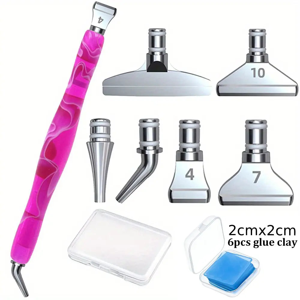 SparkCraft Resin Diamond Painting Pen & Metal Tip Set